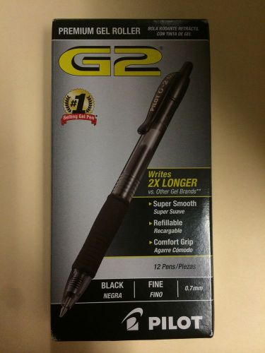 G-2 Pilot Retractable Gel Ink Pens Black (dozen)