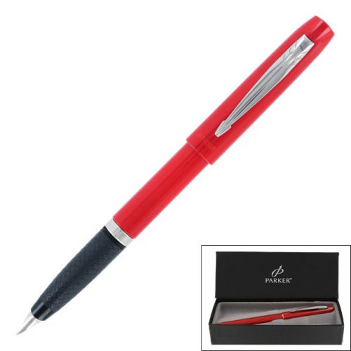 Parker Reflex Comfort Grip Red Medium Fountain Pen