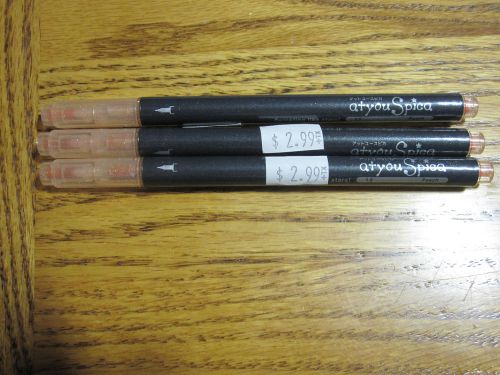 atyou Spica &#039;Twinkling Like the Stars&#039; Fine tip Glitter Pens Lot of 3 PEACH