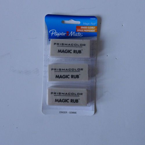 3 Pack Large Paper Mate Prismacolor Magic Rub Erasers