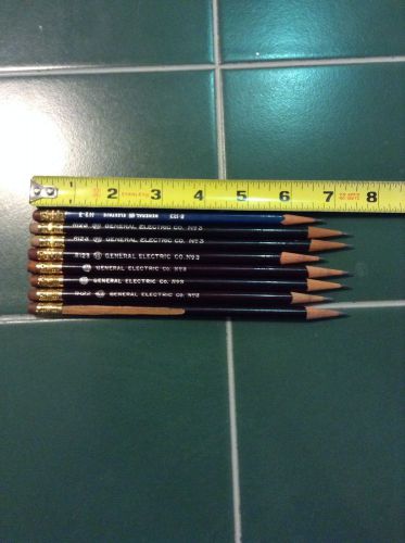 Lot Of 8 Vintage Old Stock General Electric GE R123 Pencils Sharpened - LOOK -M