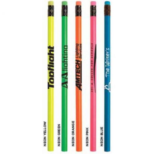 500 personalized neon pencils - custom wholesale bulk lot for sale