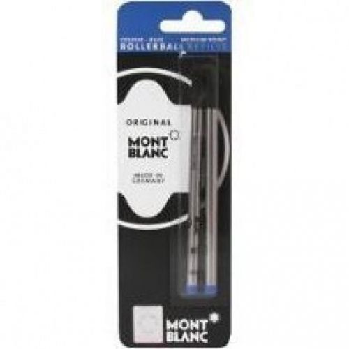 4 Montblanc Rollerball Refills, Blue, Medium, 107878  15159