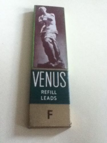 Venus Pencil Refill &#034;F&#034; Individual New Package With 6 Leads Enclosed