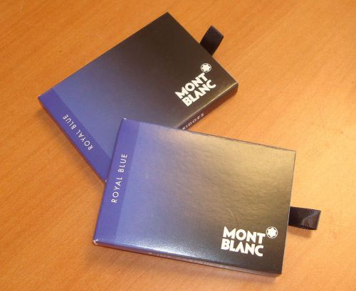 16 Mont Blanc Cartridges Fountain Pen Royal Blue Ink