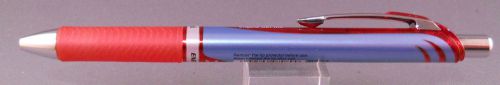 Pentel BLN75B RED Deluxe Retractable Refillable Gel Pen -medium needle point