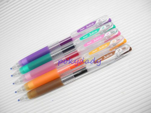 Green&amp;A.Orange&amp;pink&amp;Grape&amp;C.Brown Pilot retractable Juice 0.5mm gel ink/ball pen