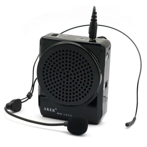 12w aker mr1505 waistband portable loud voice booster amplifier speaker for mp3 for sale