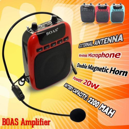 20W Portable wireless Voice Amplifier Microphone Loudspeaker for Teacher Guide