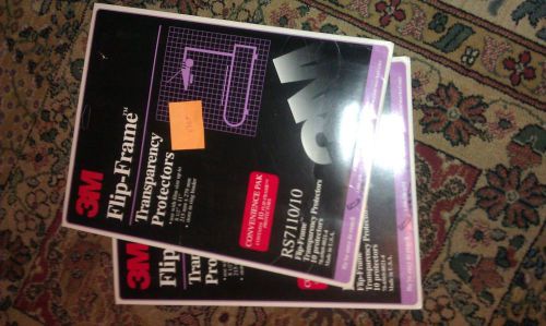 3m transparency protectors  flip frame rs7110 2 packages 17 count overall.