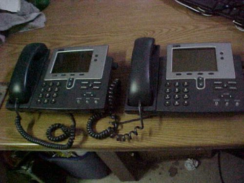 Pair of Cisco CP-7940 7940 IP Phone for Parts
