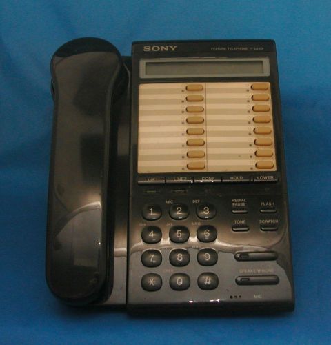 Sony 2 Line Telephone IT-D250 Speakerphone Battery Back Up Redial