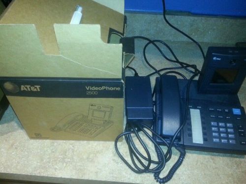 AT&amp;T Video Phone Videophone 2500 Corded Office Phone + Power Supply AA16970