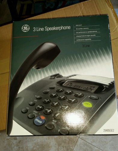 GE 3 line speakerphone, conference capability. NEW IN BOX