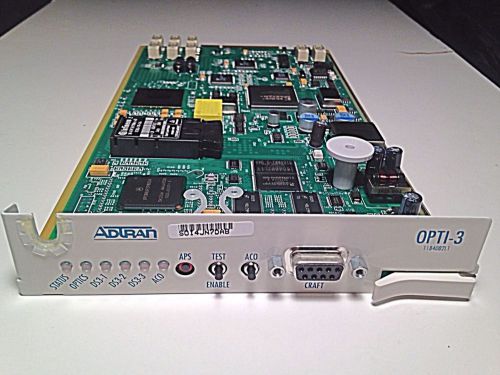 Adtran 1184002L1 SOI4JN7DAB Total Access OPTI-3 Fiber Controller Card OC3 DS3