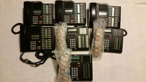 Lot of 7 Nortel Norstar T7316 and M7324 CHL NT8B40 NT8B27 Business Phone System