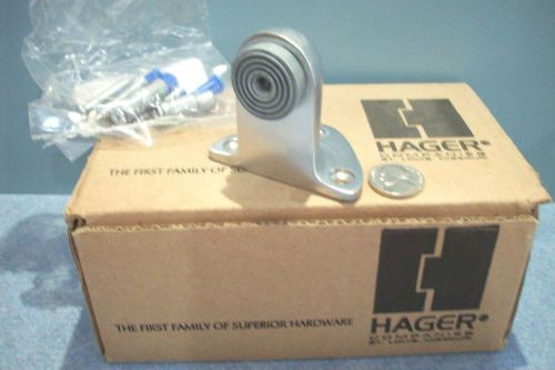 5 HAGER SATIN STAINLESS STEEL COMMERCIAL DOOR STOP FLOOR MOUNT HOTEL RESTAURANT