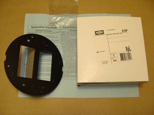 NEW HUBBELL KELLEMS S1SP SYSTEM ONE FLOOR BOX SUBPLATE 2 STYLE DEVICE SUB PLATE