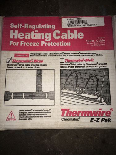 CHROMALOX HEAT CABLE SELF-REGULATING 100&#039; SPOOL 6W/FT TRACE EASY DRY APPLICATION