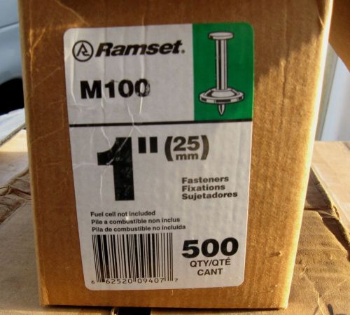 M100 RAMSET 1&#034; MECH PIN W/WASHER BOX OF 500