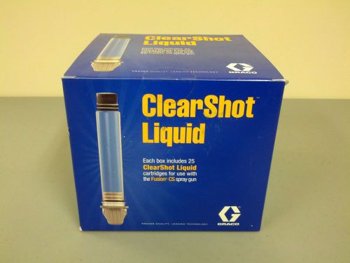 Graco fusion cs clearshot liquid cartridges ( pack of 25 ) part# 256385 for sale