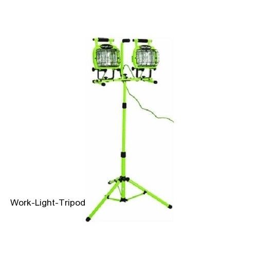 Work light tripod - twin halogen floor lamp 1400w garage shop worklight portable for sale