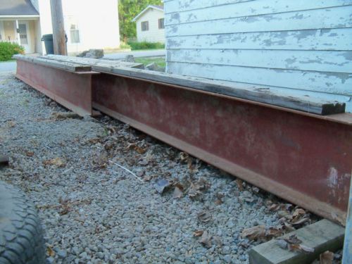 Huge 14&#034; 2 piece steel i beams construction building house barn make offer!! for sale