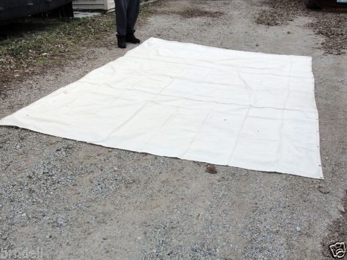 8x12 white heavy canvas drop cloth usa painter tarp floor guard brass grommet for sale