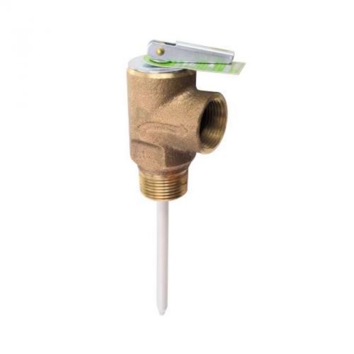 Temperature and pressure relief valve 125 psi 3-5/16&#034; probe tp1100a-4c-125 for sale