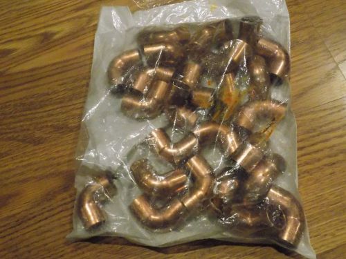 25-3/4 90 degree elbow copper swt. contractor Pack.8576820225. Muller Industries