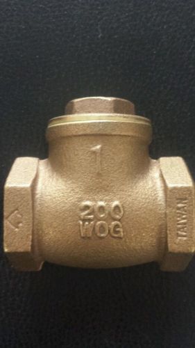 Legend swing check valve brass 1&#034; threaded  200 wog for sale