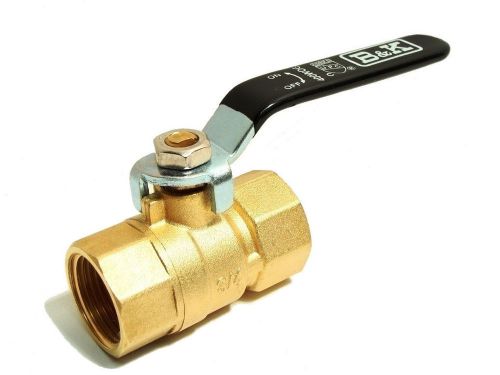 Lot of 60 b&amp;k mueller 3/4&#034; brass ball valves npt, shut-off valves for sale