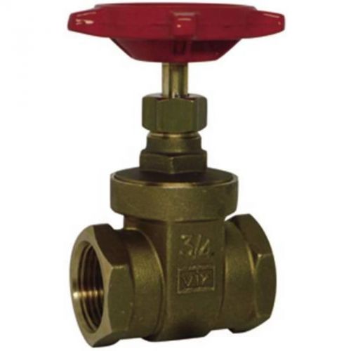 Rwv brass gate valve with threaded ends  1&#034;  lead free 206ab-1 red-white valve for sale