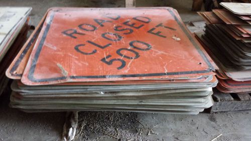 Lot of Approx. 400 Construction Road Signs