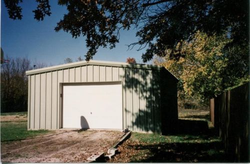 24x24 steel metal garage 2424/9 Simpson Steel Building