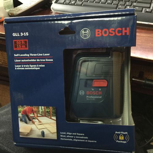 Bosch GLL3-15 Professional Three Line Laser with Layout Beam