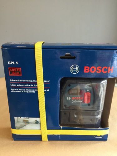 NEW Bosch GPL5 5-Point Self-Leveling Alignment Laser *brand new* *sealed*