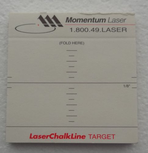 New Set of Paper Targets for Lasers