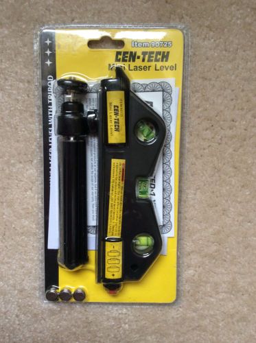 CEN-TECH Mini Laser Level Marker 160° Laser Range With Adjustable Tripod New