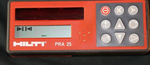 HILTI PRA 25 PRA25 LASER RECEIVER WITH CASE-USED