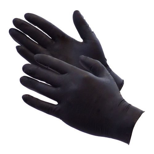 Black gauntlet silver edition nitrile glove-l for sale