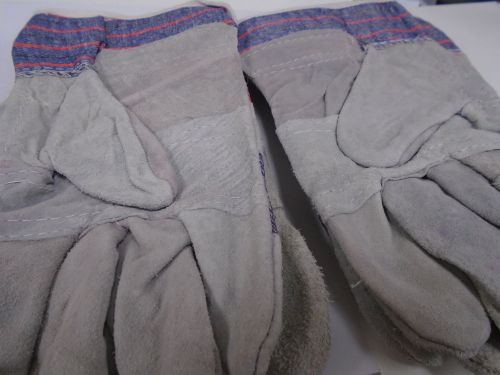 Firm Grip suede leather palm gloves Large Set of 4 pairs.