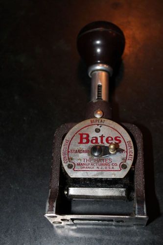 Bates Numbering Machine Stamping Patented Standard Movement  Six Wheels Style E
