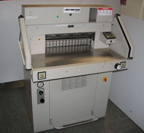 MBM Triumph 5551-06 EP Hydraulic Programmable Paper Cutter With Photocell 2008