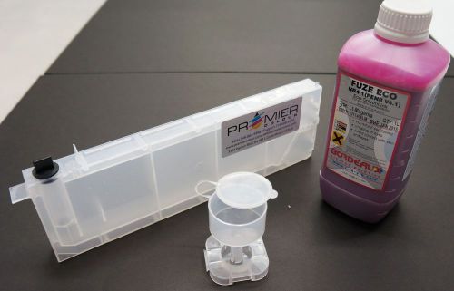 Refillable cartridge pack with ink for roland printer - eco solvent - lt.magenta for sale