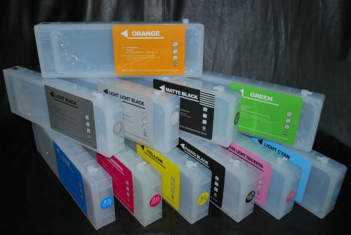 Refillable cartridges 700ml for epson stylus pro 7900 9900 11colors us fast ship for sale