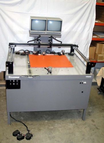 STOESSER REGISTRATION AND PUNCH TABLE VR-2000 WITH CAMERA PRECISION CONTROL