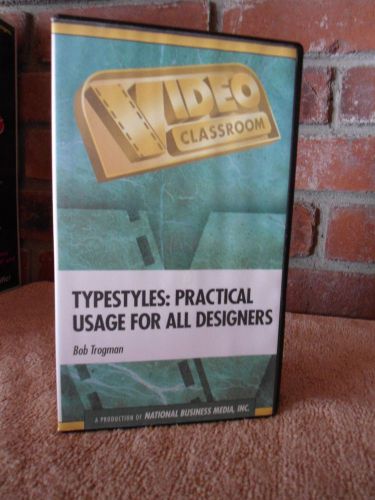 Typestyles: Practical Usage For All Designers * VHS Tape*