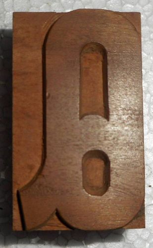 Vintage Letterpress Letter&#034;Q&#034;Wood Type Printers Block typography Collection.B629