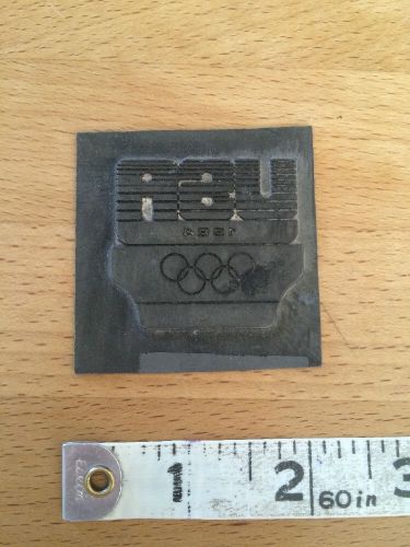 Rare Printing Block Plate 1984 Olypmpics USA